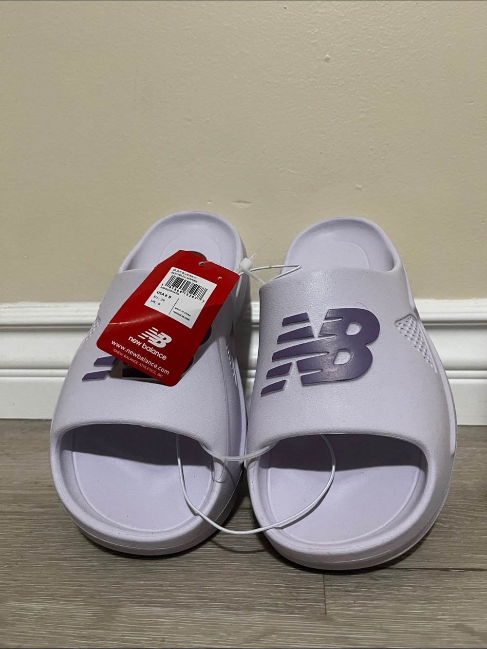 New Balance Women’s Lilac Slide Sandals